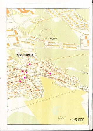 Rosa markeringar visar avstängningskranar
